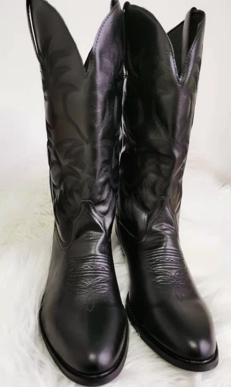 W&W Mode | Shared Stories Mid-Calf Stiefel