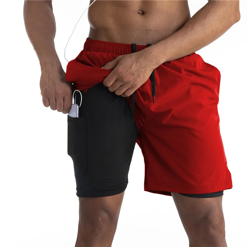 WW | 2 in 1 Laufshorts Mit Sicherer Tasche Leicht & Atmungsaktiv