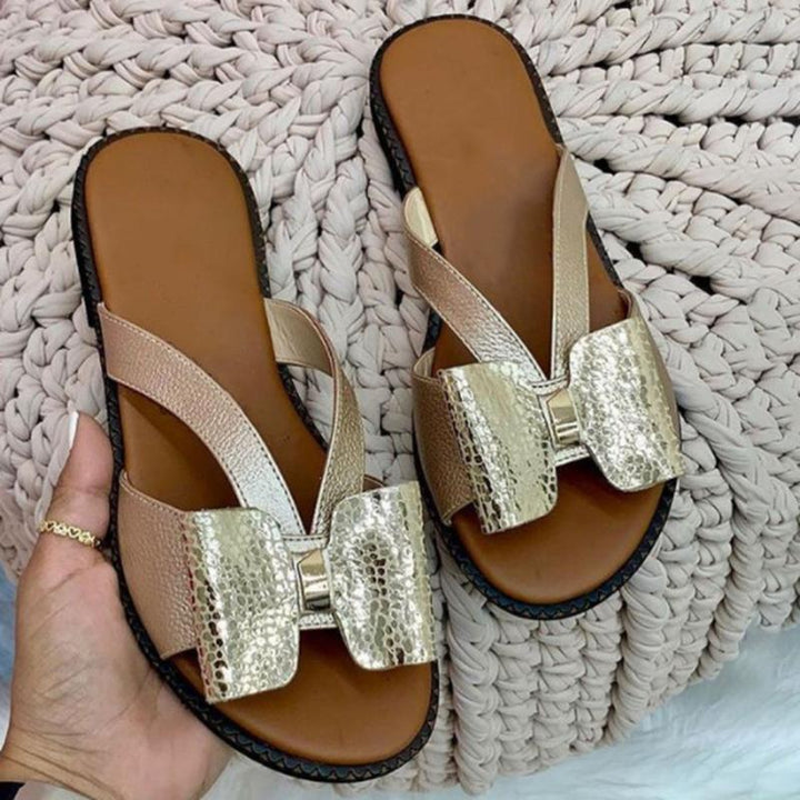W&W Mode | Legere Sommerschuhe für Frauen mit Schmetterlingsknoten