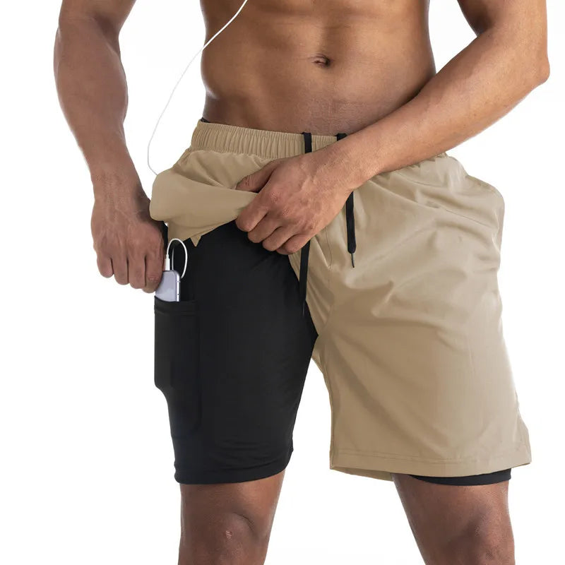 WW | 2 in 1 Laufshorts Mit Sicherer Tasche Leicht & Atmungsaktiv