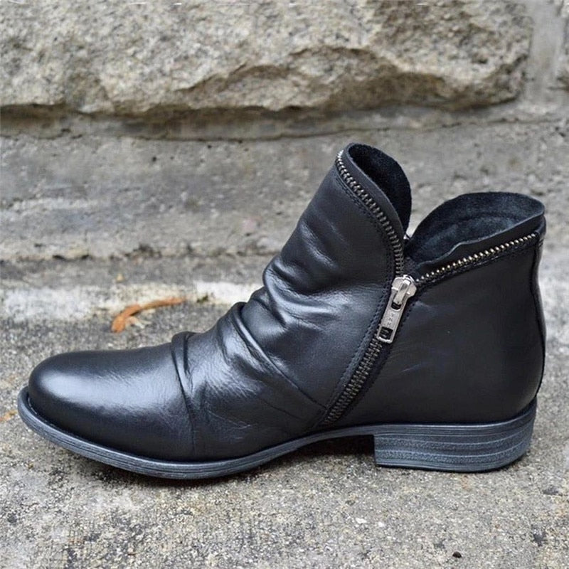 W&W Mode | Damen Reißverschluss-Stiefel