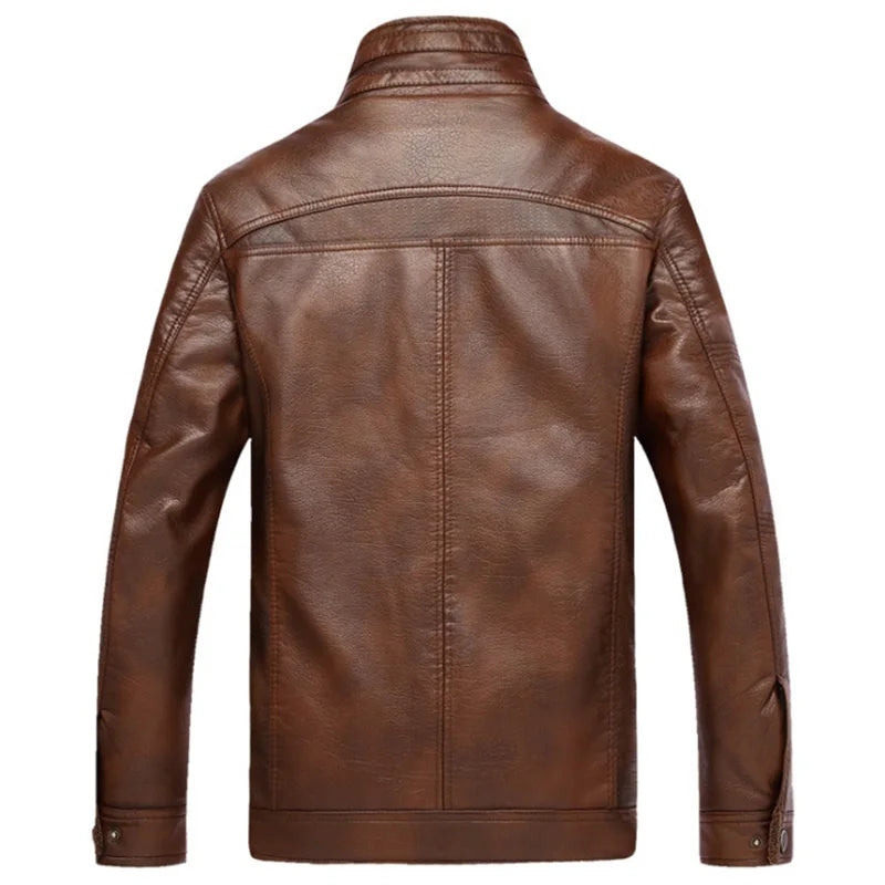WW | Herren Lederjacke Im Weinlese Stil