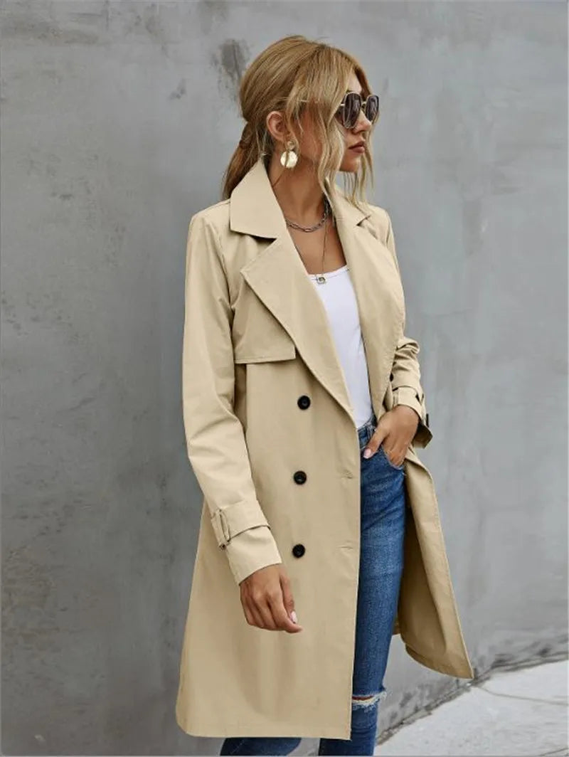 W&W Mode und Winter Trenchcoat Jacke Damen