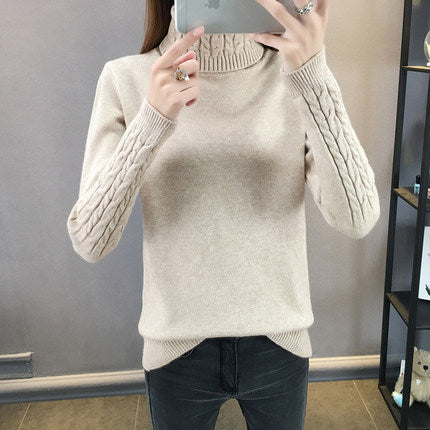 WW | Weicher Hochgeschlossener Pullover Mit Kaschmir Gefühl