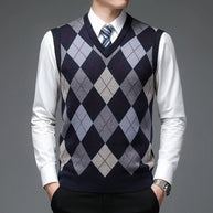 WW | Strickweste mit Argyle-Muster