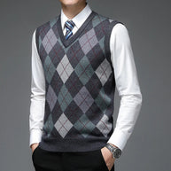 WW | Strickweste mit Argyle-Muster