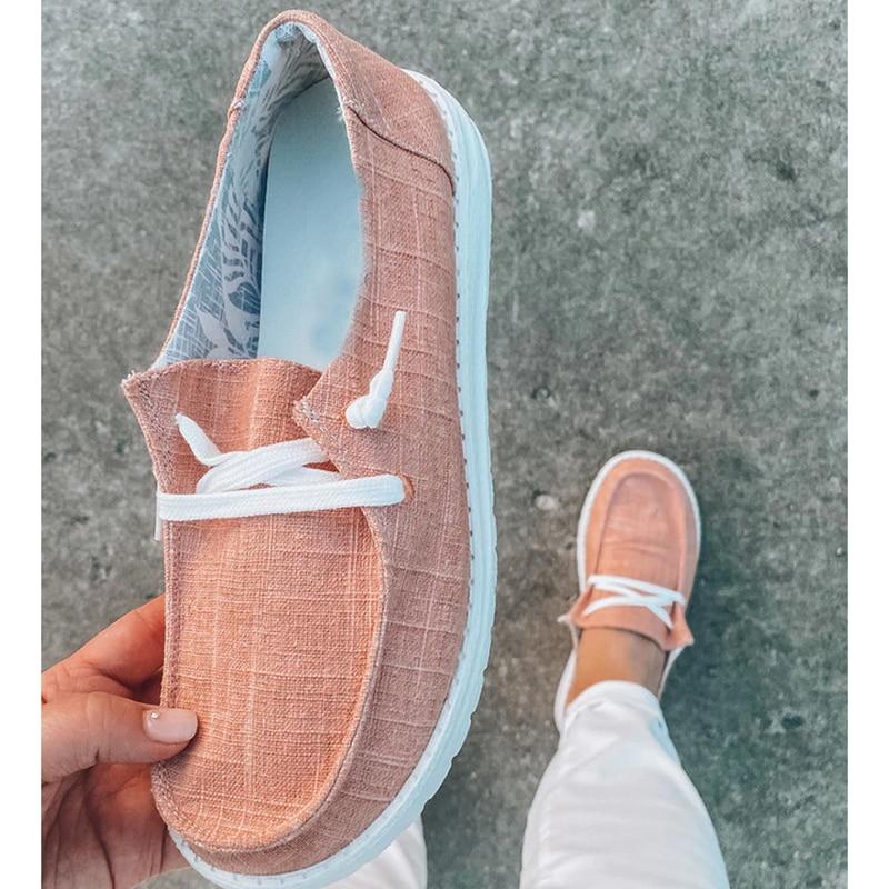 W&W Mode | Canvas Schnürschuhe für Damen
