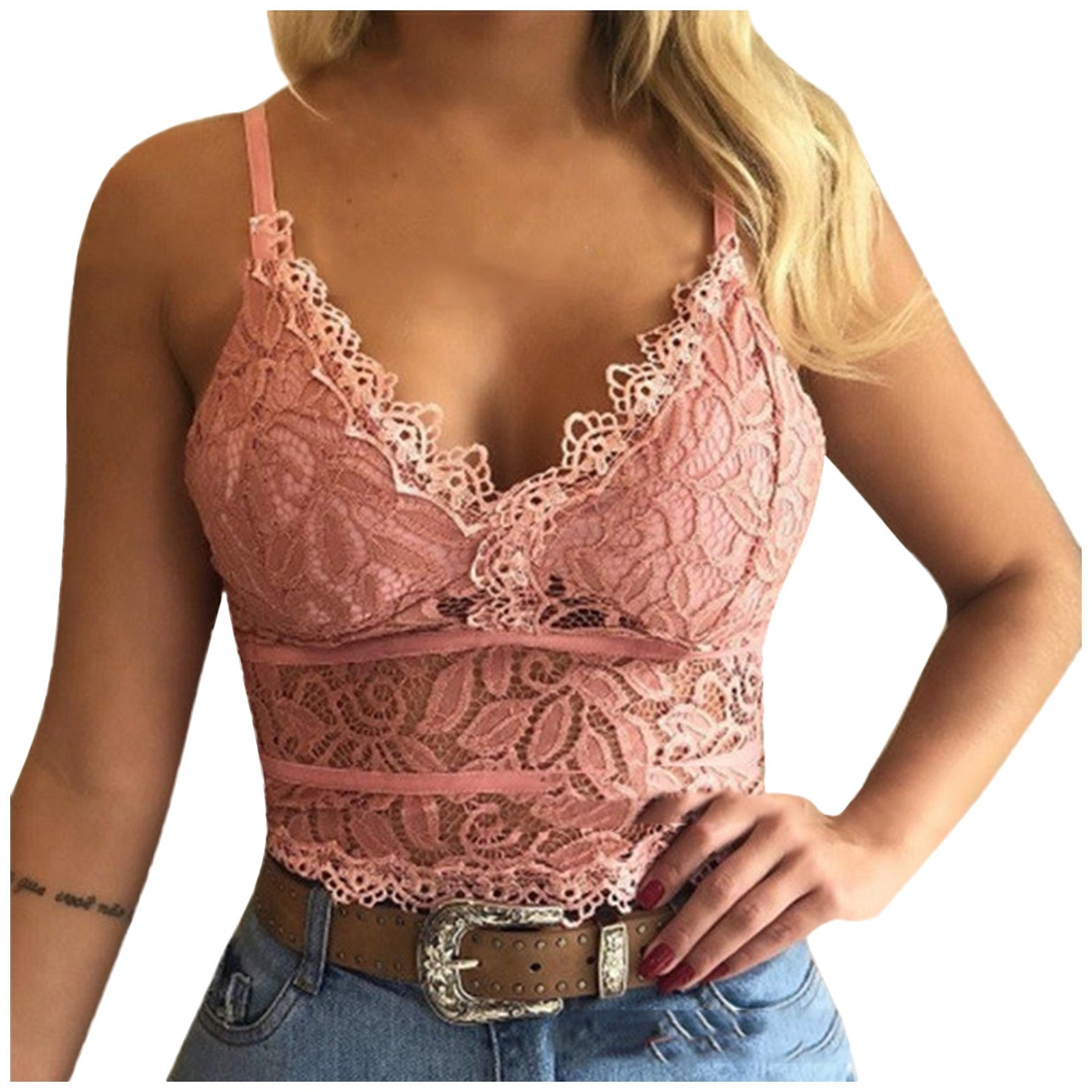 WW | Verführerisches Spitzen Bralette Crop Top