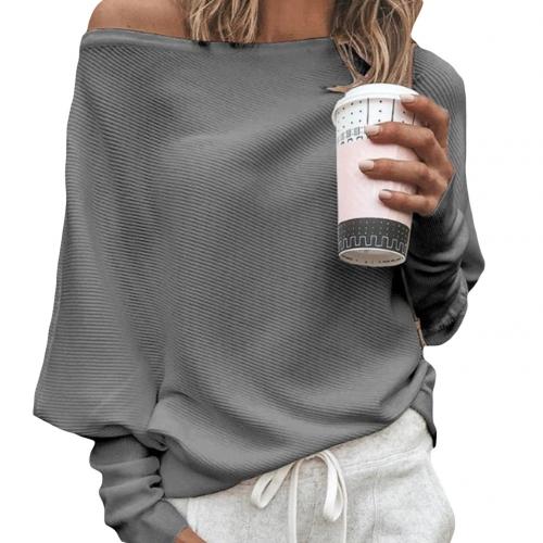 WW Sweater | Trendiger weicher schulterfreier Pullover