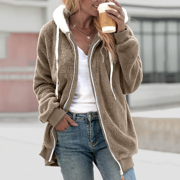 WW Fleece cardigan | Kuscheliger Kapuzenjacke für Frauen