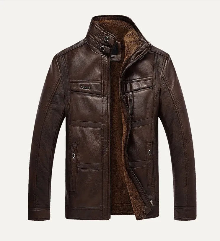 WW | Herren Lederjacke Im Weinlese Stil