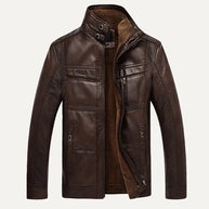 WW | Herren Lederjacke Im Weinlese Stil