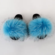 WW | Echte Fell Rutschen Sandalen Hausschuhe Flip Flops