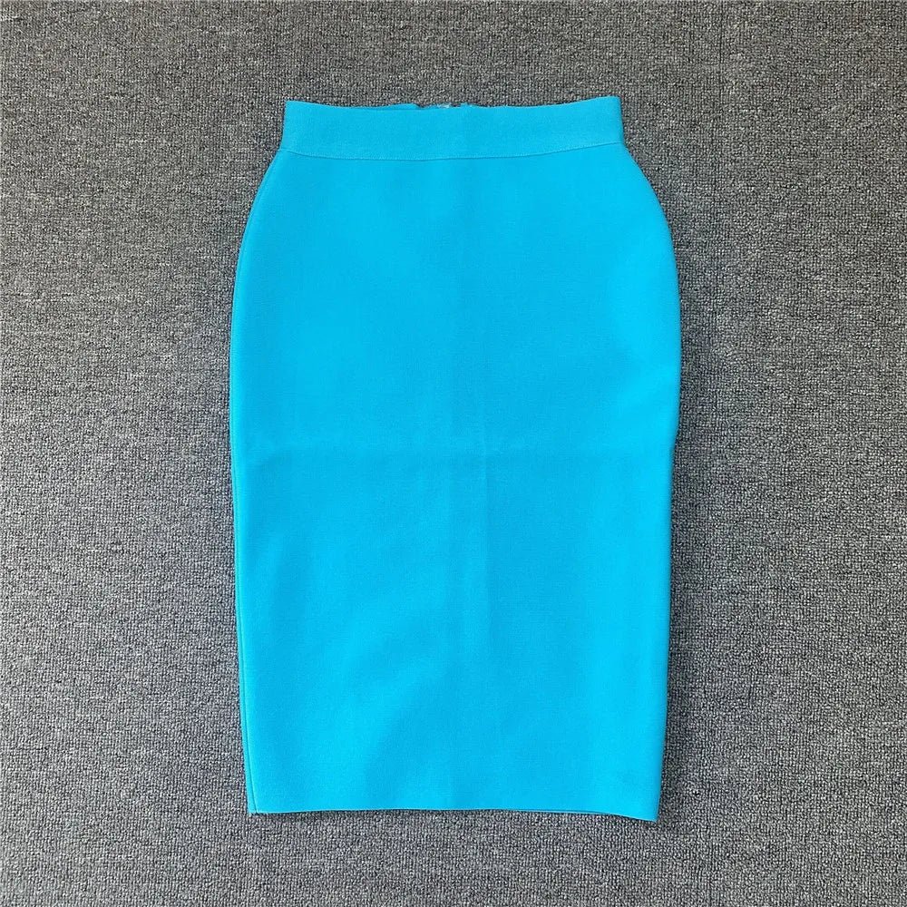 WW | Frauen Neue Rayon Bandage Rock Elegante Bleistiftrock Berühmte Sexy Club Party Kleidung Vintage Vestios