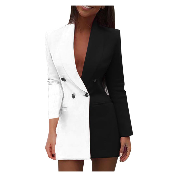 W&W Mode | Zweifarbiger Blazer-Kleid