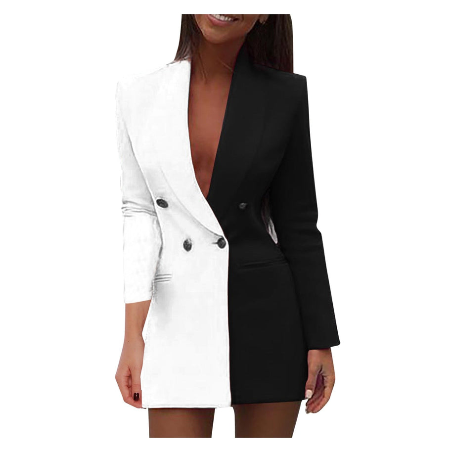 WW | Zweifarbiger Blazer-Kleid