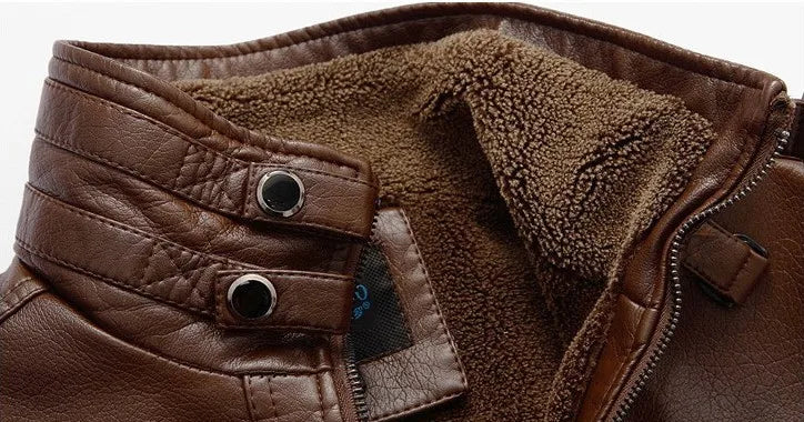 WW | Herren Lederjacke Im Weinlese Stil