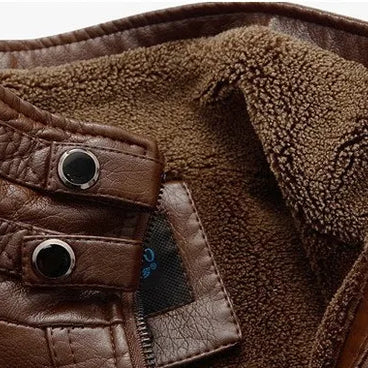 WW | Herren Lederjacke Im Weinlese Stil