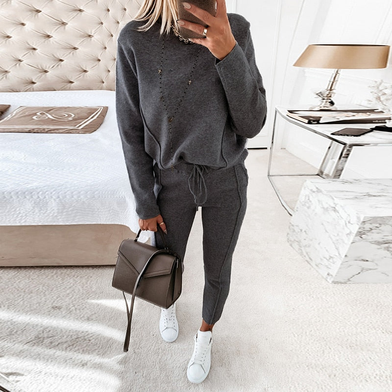W&W Mode Loungewear | Gemütlicher, stilvoller Jogging-Anzug für Damen