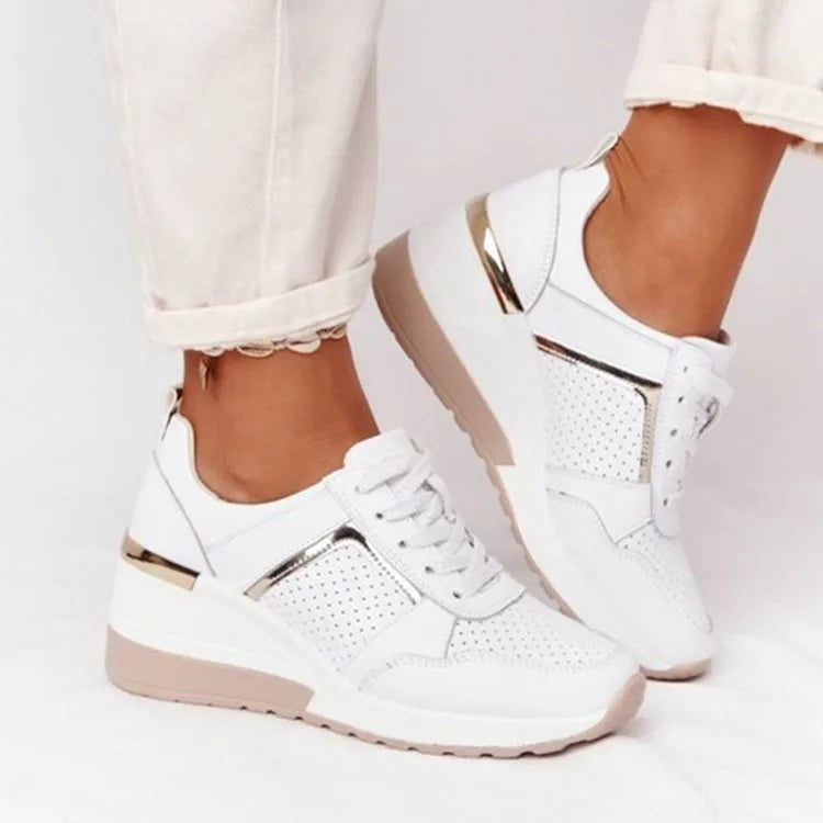 W&W Mode | Plattform Sneaker Damen - leichte Freizeitschuhe