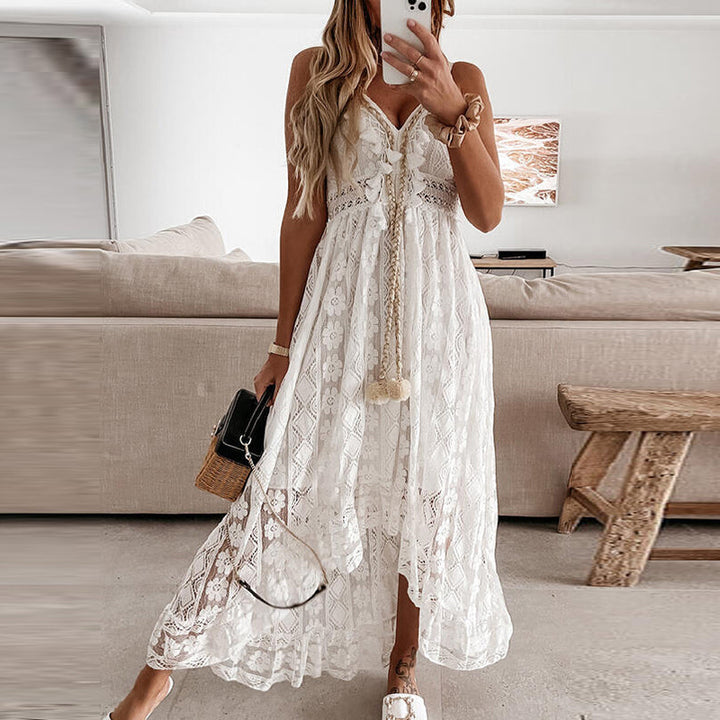 W&W Mode | Spitzen Boho Fließkleid