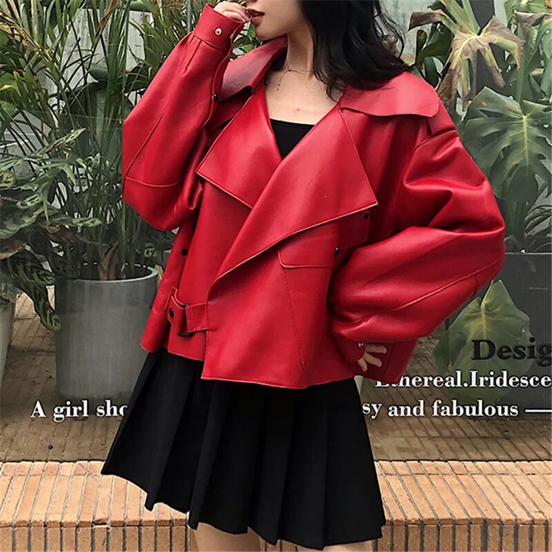 WW | Retro Stilvolle Lederjacke