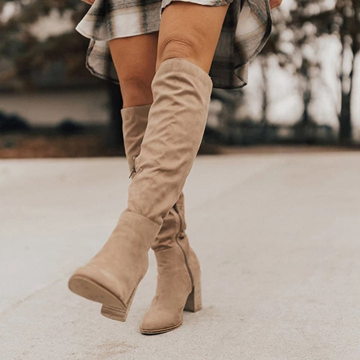 W&W Mode - Hochhackige Kniestiefel Für Frauen