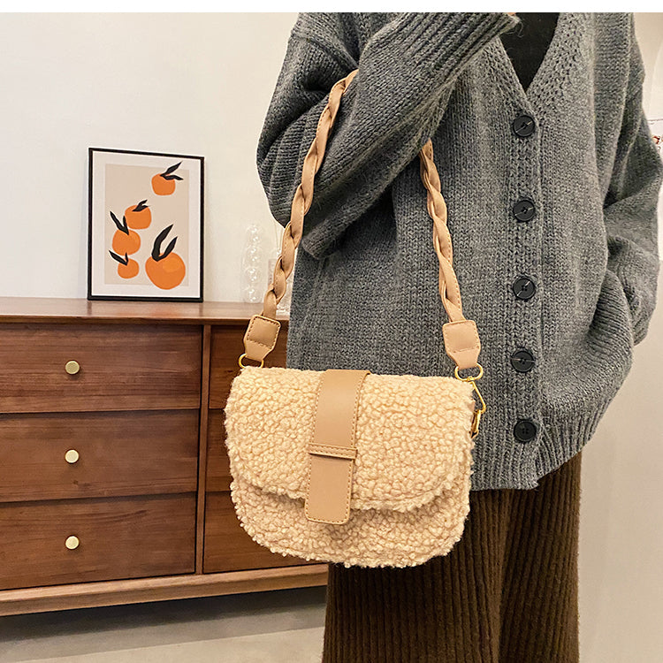 WW - Plüsch Pelz Tasche