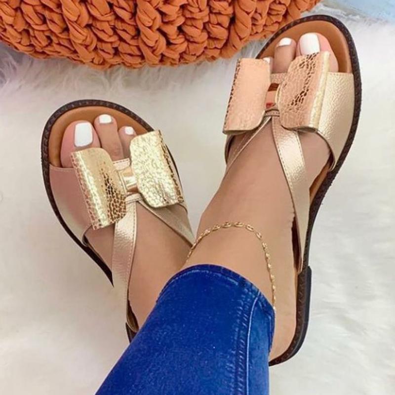 W&W Mode | Legere Sommerschuhe für Frauen mit Schmetterlingsknoten