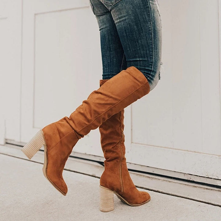 W&W Mode - Hochhackige Kniestiefel Für Frauen