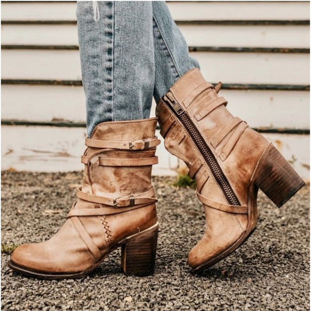 W&W - Damen Lederstiefel