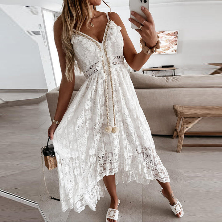W&W Mode | Spitzen Boho Fließkleid