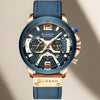 Rosenblaue Uhr