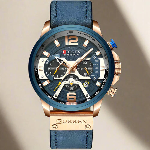 WW | Luxus Militär Leder Uhr Für Herren