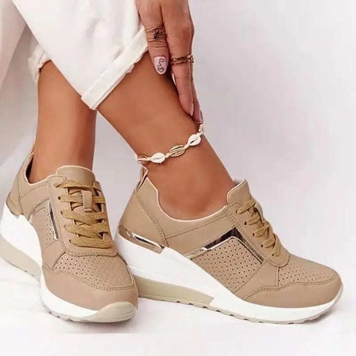 W&W Mode | Plattform Sneaker Damen - leichte Freizeitschuhe