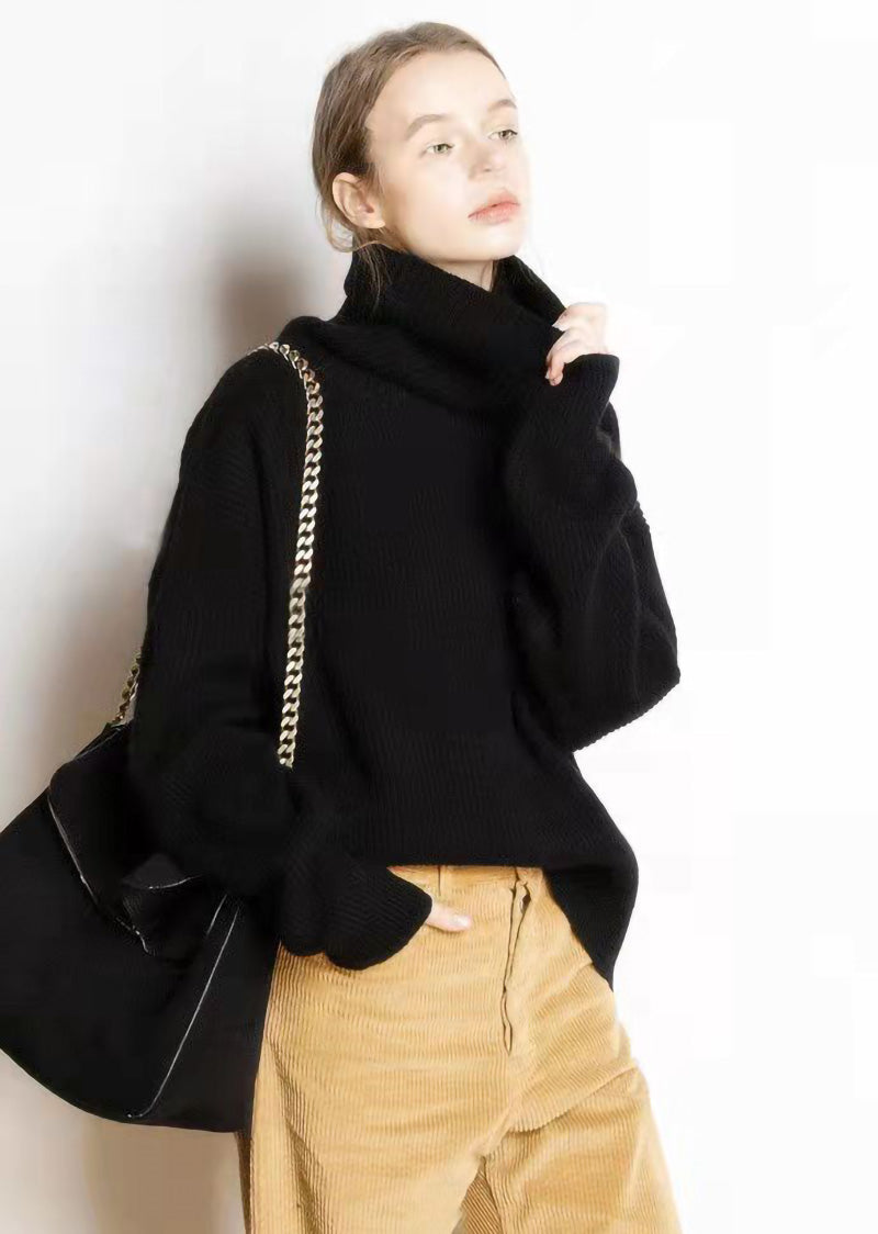 WW - Lockere Und Lässige Rollkragenpullover