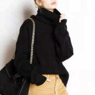 WW - Lockere Und Lässige Rollkragenpullover