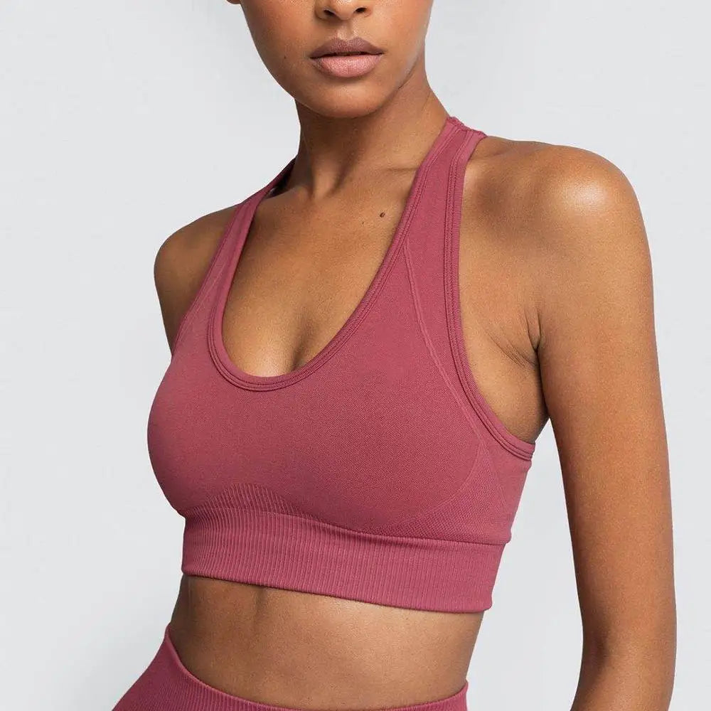 WW | 2 Stk Nahtlose Hyperflex Trainingssport Outfits für Damen Sportbekleidung Athletische Kleidung Gym Lange Ärmel Crop Top Hohe Taille Leggings