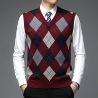 WW | Strickweste mit Argyle-Muster