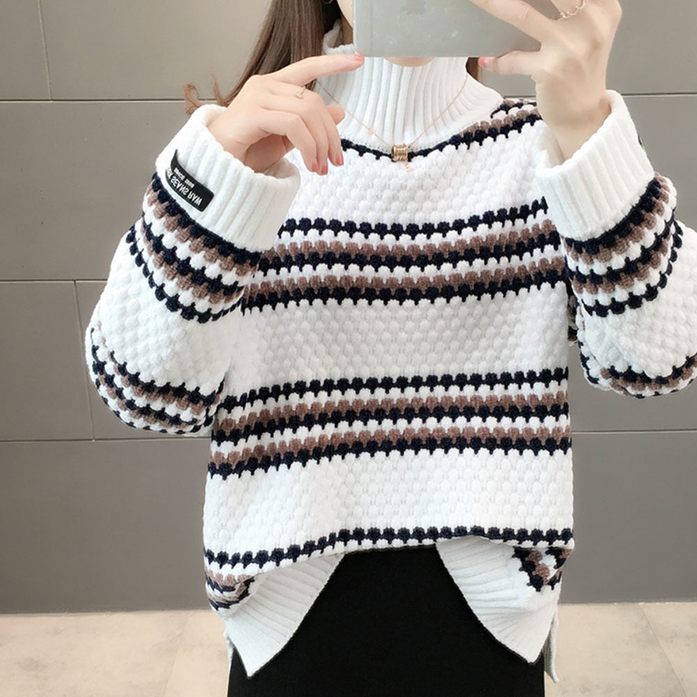 WW | Eleganter Warmer Pullover Mit Rollkragen