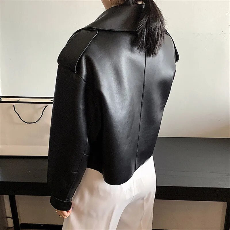 WW | Retro Stilvolle Lederjacke