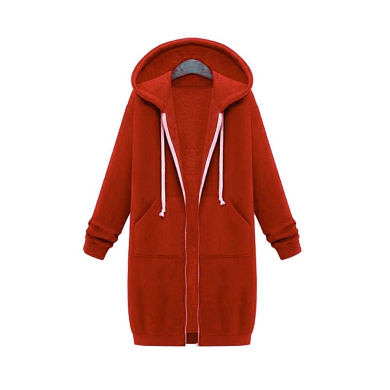 WW | Chic Lange Sweatshirt Jacke
