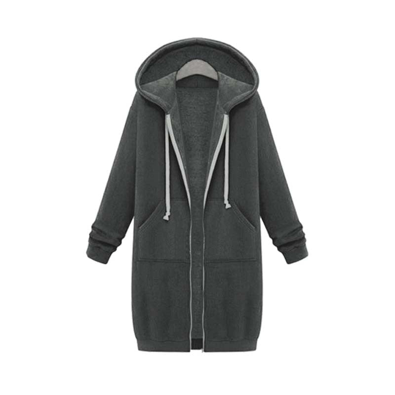 WW | Chic Lange Sweatshirt Jacke