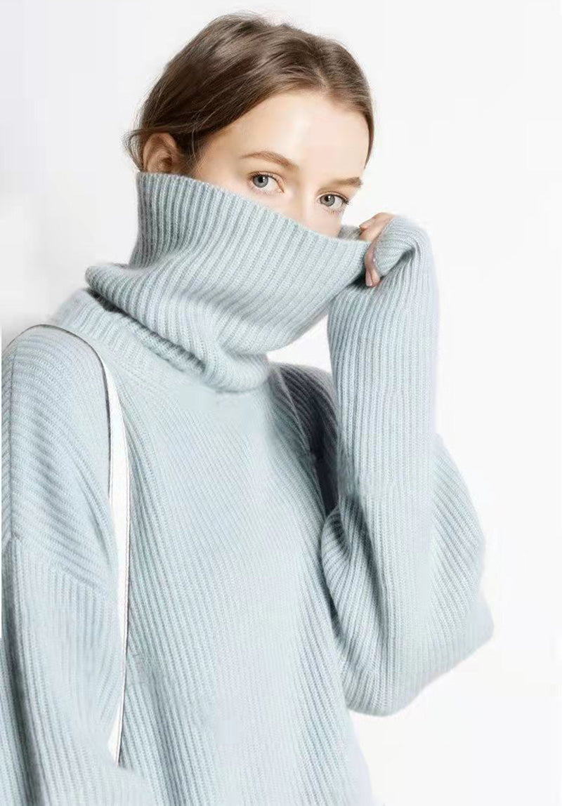 WW - Lockere Und Lässige Rollkragenpullover