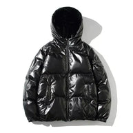 WW | Winddichte Metallische Winter-Pufferjacke
