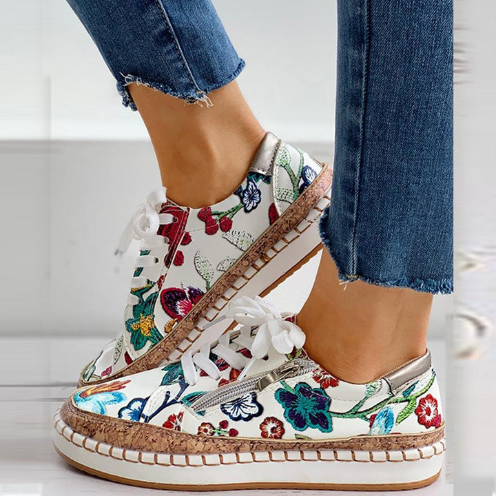 W&W Mode | Orthopädische Sportschuhe mit Blumenmuster