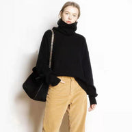 WW - Lockere Und Lässige Rollkragenpullover