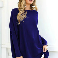 WW - Damen Oversized Rundhalsausschnitt Pullover
