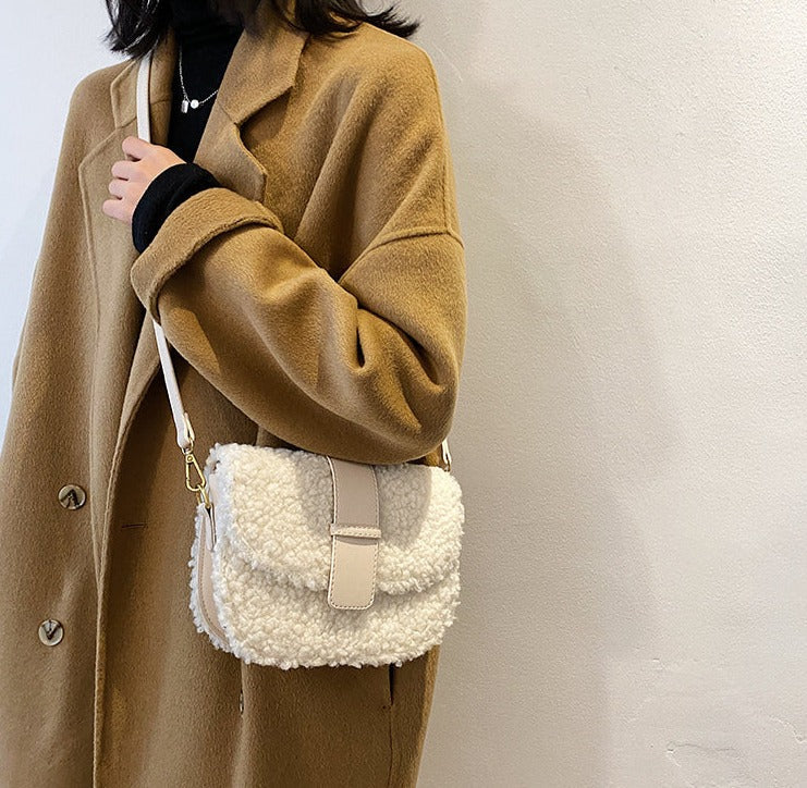 WW - Plüsch Pelz Tasche