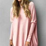WW - Damen Oversized Rundhalsausschnitt Pullover